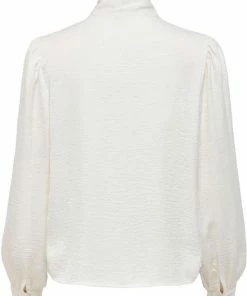 Jacqueline De Yong Blouse Jdymarni L/s Bow Top Wvn 15241980 Cloud Dancer Dames Maat - W42 -Exporteren dameskleding winkel 550x719 1