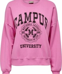 ONLY ONLOTTOLINE L/S 1995 BOX SWT Dames Sweatshirts - Maat L