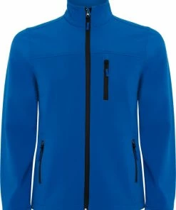 Merkloos Soft Shell Jas Kobalt Blauw Antartida Merk Roly Maat 2XL