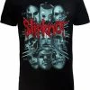 POPMERCH Slipknot Masks Band T-Shirt Zwart - Officiële Merchandise