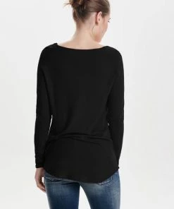 ONLY ONLMILA LACY L/S LONG PULLOVER KNT NOOS Dames Trui Zwart - Maat XL -Exporteren dameskleding winkel 550x722 9