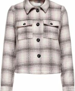 ONLY ONLLOU SHORT CHECK JACKET OTW NOOS Dames Jas - Maat L -Exporteren dameskleding winkel 550x725 3