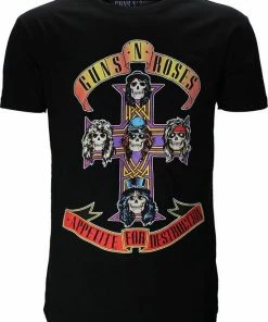 POPMERCH Guns 'n' Roses Appetite For Destruction Band T-Shirt - Officiële Merch