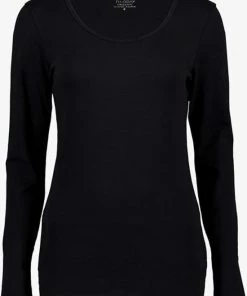 TwoDay Dames Shirt Katoen Zwart - Zwart - Maat M