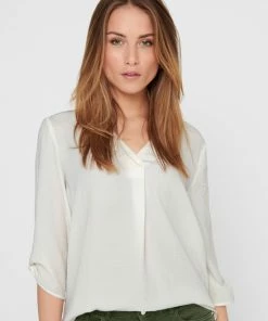 JDY JDYDIVYA 3/4 TOP WVN NOOS Dames Top - Maat 40 -Exporteren dameskleding winkel 550x729 5