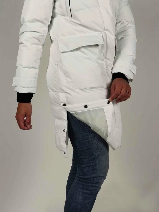 BJØRNSON FRIDA Winterparka Dames - Winddicht - Waterafstotend - Gewatteerd Gevoerd - Capuchon - Warm - Outdoor Damesjas - Rits Zakken - Winterjas - Maat 38 - Wit 5 BJØRNSON FRIDA Winterparka Dames - Winddicht - Waterafstotend - Gewatteerd Gevoerd - Capuchon - Warm - Outdoor Damesjas - Rits Zakken - Winterjas - Maat 38 - Wit - Afbeelding 3