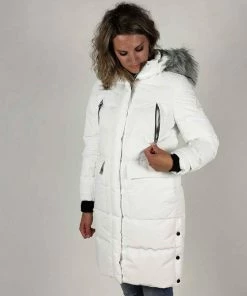BJØRNSON FRIDA Winterparka Dames - Winddicht - Waterafstotend - Gewatteerd Gevoerd - Capuchon - Warm - Outdoor Damesjas - Rits Zakken - Winterjas - Maat 38 - Wit 12 BJØRNSON FRIDA Winterparka Dames - Winddicht - Waterafstotend - Gewatteerd Gevoerd - Capuchon - Warm - Outdoor Damesjas - Rits Zakken - Winterjas - Maat 38 - Wit -Exporteren dameskleding winkel 550x732 40