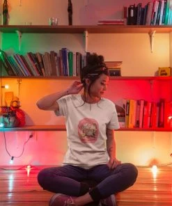 Feel Free Design Christmas Family Reunions T-Shirt | Christmas | Cartoon | 100% Organisch Katoen | Wit | Maat L -Exporteren dameskleding winkel 550x732 9