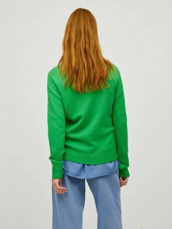 Vila Trui Viril O-neck L/s Knit Top - Noos 14054177 Kelly Green/dark Melan Dames Maat - S 7 Vila Trui Viril O-neck L/s Knit Top - Noos 14054177 Kelly Green/dark Melan Dames Maat - S - Afbeelding 5