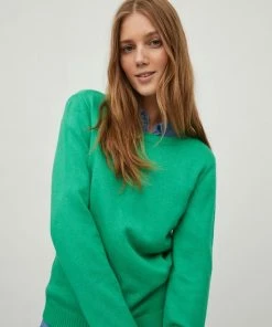 Vila Trui Viril O-neck L/s Knit Top - Noos 14054177 Kelly Green/dark Melan Dames Maat - S 20 Vila Trui Viril O-neck L/s Knit Top - Noos 14054177 Kelly Green/dark Melan Dames Maat - S -Exporteren dameskleding winkel 550x733 144