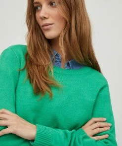 Vila Trui Viril O-neck L/s Knit Top - Noos 14054177 Kelly Green/dark Melan Dames Maat - S 22 Vila Trui Viril O-neck L/s Knit Top - Noos 14054177 Kelly Green/dark Melan Dames Maat - S -Exporteren dameskleding winkel 550x733 145