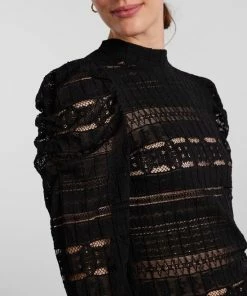 PIECES PCNONNA LS HIGH NECK TOP Dames T-shirt - Maat M 5 PIECES PCNONNA LS HIGH NECK TOP Dames T-shirt - Maat M -Exporteren dameskleding winkel 550x733 167