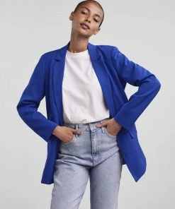 Pieces PCBOSSY LS LOOSE BLAZER NOOS Dames Blazer - Maat S