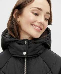 Pieces PCFELICITY LONG PUFFER JACKET Dames Jas Black - Maat XL -Exporteren dameskleding winkel 550x733 172