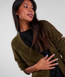 PIECES PCELLEN LS LONG KNIT CARDIGAN NOOS BC Dames Vest - Maat XL -Exporteren dameskleding winkel 550x733 215