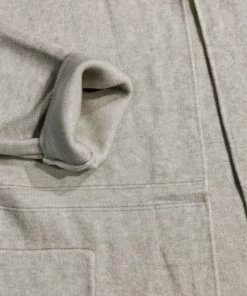 Puro Lino Warme Lange Vest In BEIGE Kleur Met Steek Zakken En Capuchon - Dames Vest - Maat 40/42 -Exporteren dameskleding winkel 550x733 217