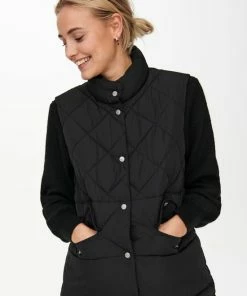 ONLY ONLSTACY QUILTED LONG WAISTCOAT OTW NOOS Dames Gilet - Maat XL -Exporteren dameskleding winkel 550x733 267