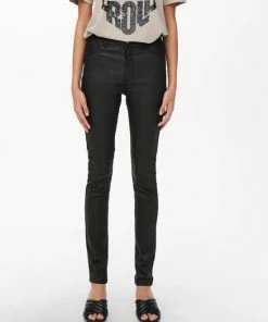 JDY JDYNEWTHUNDER COATED HIGH SKN PNT NOOS Dames Broeken - Maat M