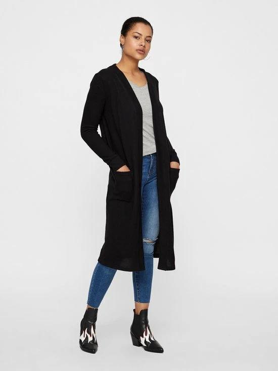NOISY MAY NMCITY L/S LONG CARDIGAN NOOS Dames Vest - Maat L 4 NOISY MAY NMCITY L/S LONG CARDIGAN NOOS Dames Vest - Maat L - Afbeelding 2