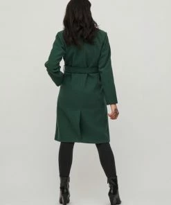 VILA VIPOKO LONG BELT COAT -NOOS Dames Jas - Maat 38 -Exporteren dameskleding winkel 550x733 355