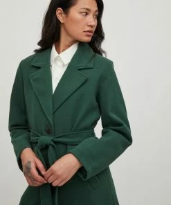 VILA VIPOKO LONG BELT COAT -NOOS Dames Jas - Maat 38 -Exporteren dameskleding winkel 550x733 356