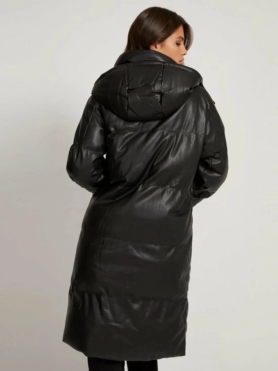 Guess Emilie Long Jacket Jassen - Zwart 7 Guess Emilie Long Jacket Jassen - Zwart - Afbeelding 5