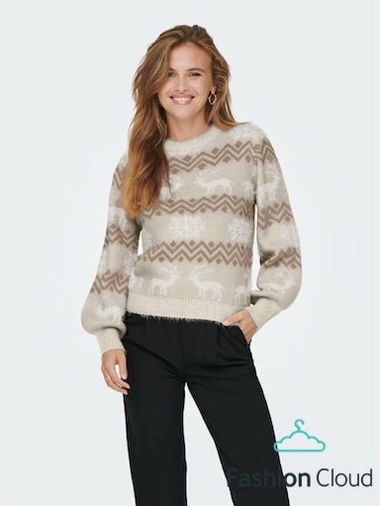 ONLY ONLXMAS FAIRISLE L/S PULLOVER KNT Dames Trui - Maat S 5 ONLY ONLXMAS FAIRISLE L/S PULLOVER KNT Dames Trui - Maat S - Afbeelding 3