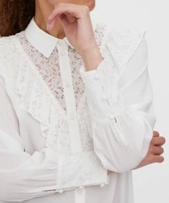 Vero Moda Blouse Vmnorma L/s Shirt Wvn Btq 10279852 Cloud Dancer Dames Maat - L -Exporteren dameskleding winkel 550x733 418
