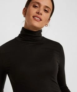 VERO MODA VMAVA LULU LS ROLLNECK BLOUSE GA NOOS Dames T-shirt - Maat XL -Exporteren dameskleding winkel 550x733 537