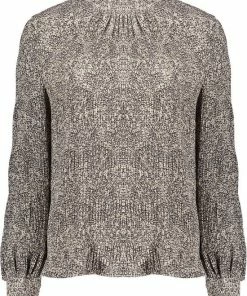 Geisha Blouse Crinckle Top Graphic Print 23671 14 I` Sand /grey Dames Maat - M -Exporteren dameskleding winkel 550x733 554