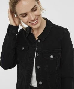 Vero Moda VMHOT SOYA LS DENIM JACKET MIX GA NOOS Dames Jas - Maat XL -Exporteren dameskleding winkel 550x733 64
