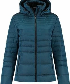 Kjelvik Dames Winterjas - Dames Winterjas Padded - Florine - Blue - Maat 38 -Exporteren dameskleding winkel 550x735 1