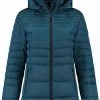 Kjelvik Dames Winterjas - Dames Winterjas Padded - Florine - Blue - Maat 38