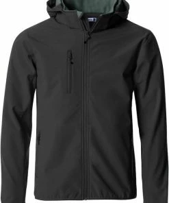 Clique Basic Hoody Softshell - Zwart - Maat L
