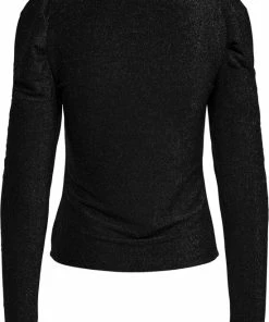 ONLY ONLRICH L/S GLITTER PUFF TOP JRS Dames Top - Maat XL -Exporteren dameskleding winkel 550x741 3
