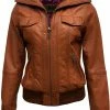 Merkloos Bomber Dames Jas Tobacco-moderna - XS