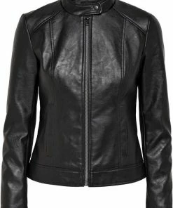 JDY JDYEMILY FAUX LEATHER JACKET OTW NOOS Dames Jas - Maat 42