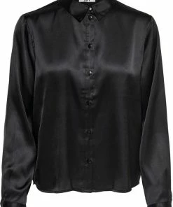 Jacqueline De Yong Blouse Jdyfifi Life L/s Short Shirt Wvn No 15203504 Black Dames Maat - W38