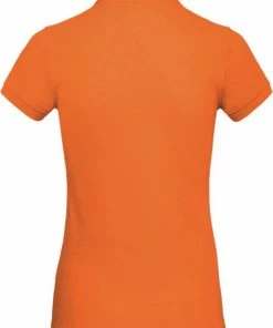 Senvi Dames Oranje Polo Biologisch Katoen - EK-WK-Olympische Spelen - F1 - Koningsdag Enz. Maat M -Exporteren dameskleding winkel 550x744 4