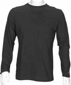 T'RIFFIC® EGO T-shirt Lange Mouw Single Jersey 150 GRAM 100% Katoen Zwart Size XL