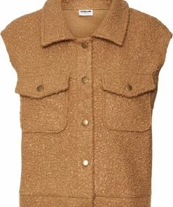 NOISY MAY NMHINNY S/L BOUCLE VEST Dames Gilet - Maat L