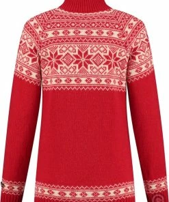 John Brilliant Noorse Dames Trui In Setesdals-design Van 100% Zuivere Wol, Rood (XXL) 8 John Brilliant Noorse Dames Trui In Setesdals-design Van 100% Zuivere Wol, Rood (XXL) -Exporteren dameskleding winkel 550x748 6