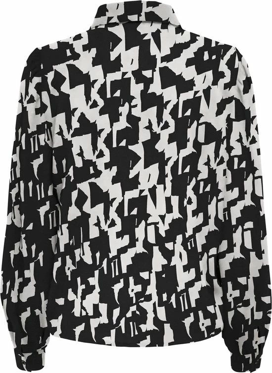 Jacqueline De Yong Blouse Jdykarla L/s Shirt Wvn 15291356 Black/cloud Dancer Dames Maat - XL 4 Jacqueline De Yong Blouse Jdykarla L/s Shirt Wvn 15291356 Black/cloud Dancer Dames Maat - XL - Afbeelding 2