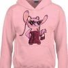 Gildan DISNEY STITCH ANGEL HOODIE/TRUI ROSE MEDIUM -Exporteren dameskleding winkel 550x755 2