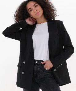 Colourful Rebel Rikki Lion Double Breasted Boyfriend Blazer - Maat M -Exporteren dameskleding winkel 550x758 6
