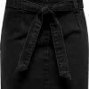 ONLY ONLSUI MID BELT SKIRT DNM PIMBOX Dames Denim Rok - Maat XS