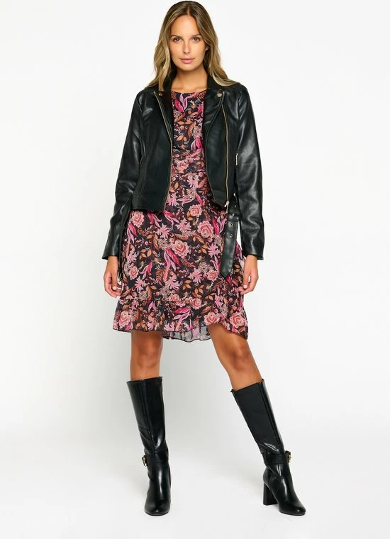 LOLALIZA Veste Biker Met Lederlook - Zwart - Maat 42 7 LOLALIZA Veste Biker Met Lederlook - Zwart - Maat 42 - Afbeelding 5