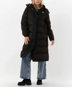 Tommy Jeans - Dames Jas Winter Alaska Long Puffer Jacket - Zwart - Maat M -Exporteren dameskleding winkel 550x763 2