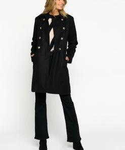 LOLALIZA Lange Jas Met Knopen - Zwart - Maat 38 12 LOLALIZA Lange Jas Met Knopen - Zwart - Maat 38 -Exporteren dameskleding winkel 550x763