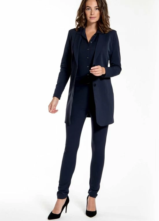 Blauwe Jumpsuit Van Je M'appelle - Dames - Travelstof - Maat L - 5 Maten Beschikbaar 6 Blauwe Jumpsuit Van Je M'appelle - Dames - Travelstof - Maat L - 5 Maten Beschikbaar - Afbeelding 4